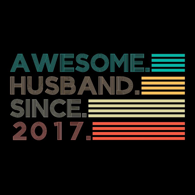 Awesome Husband since 2017 gift