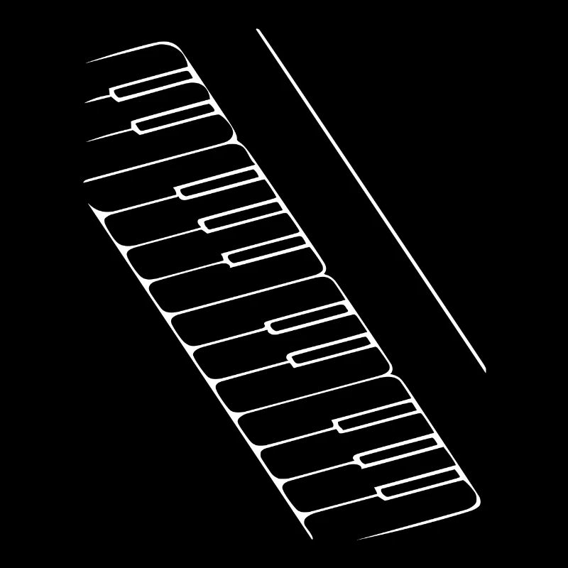 Abstract Keyboard / Line / White / Pattern Music