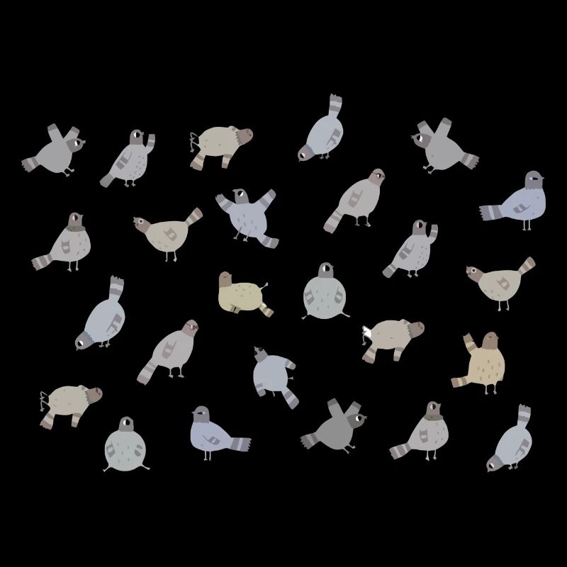Conception de motif de colombe mignon pour les amateurs de pigeons