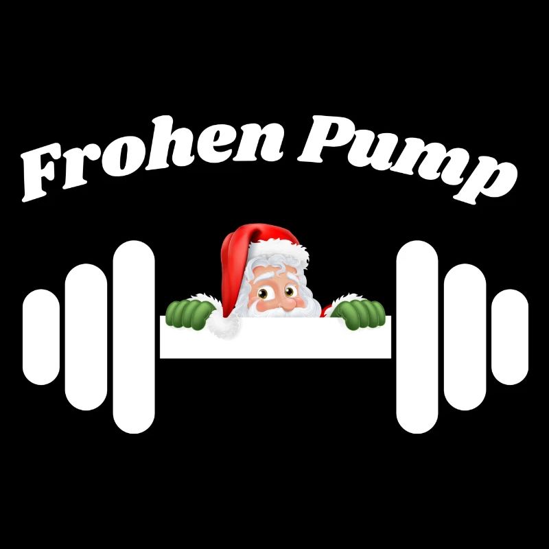 Frohen Pump Weihnachtsmann