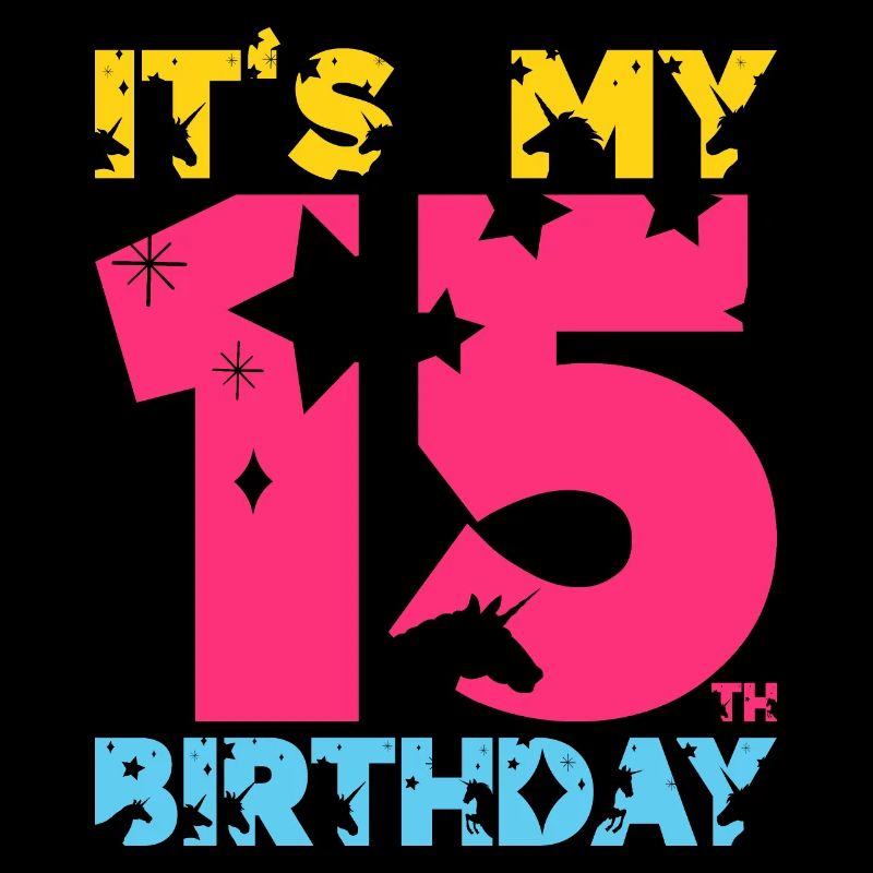 C’EST MON 15E ANNIVERSAIRE LICORNE 15E ANNIVERSAIRE
