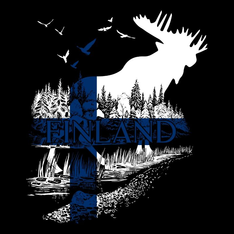 VACANCES DU DRAPEAU DE LA FINLANDE À L’ORIGNAL