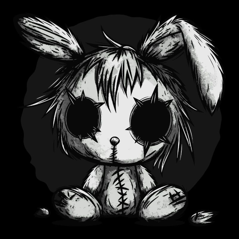 Mignon lapin effrayant