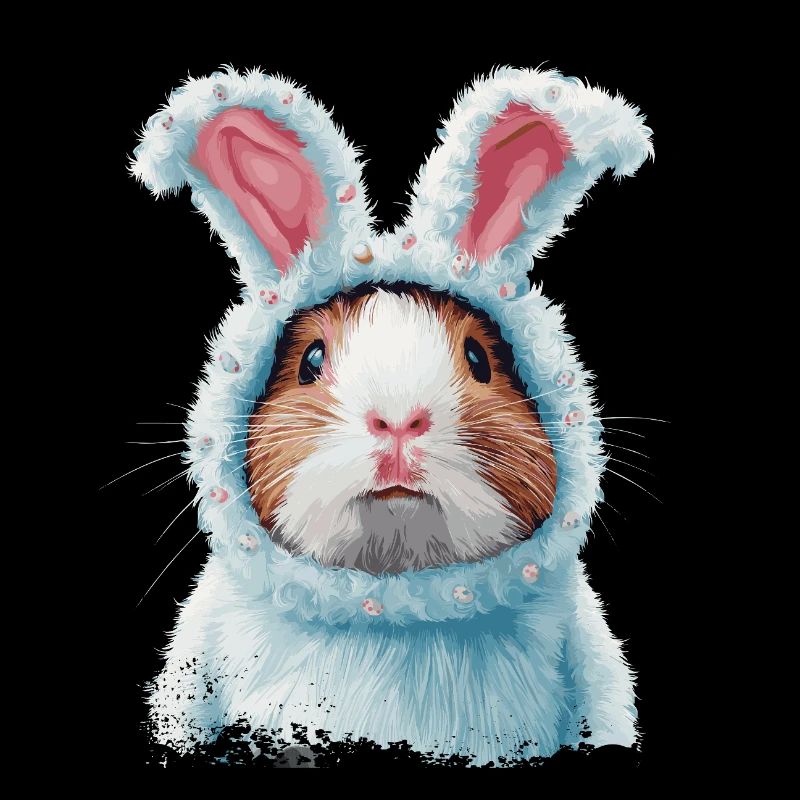 Cochon d’Inde en costume de lapin