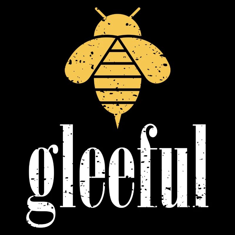Abeille jaune Abeille joyeuse Soyez joyeuse