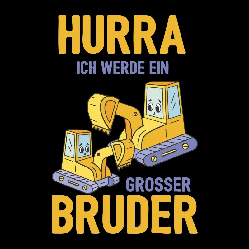 Werdender Bruder Geschenk Ich werde Bruder Bagger