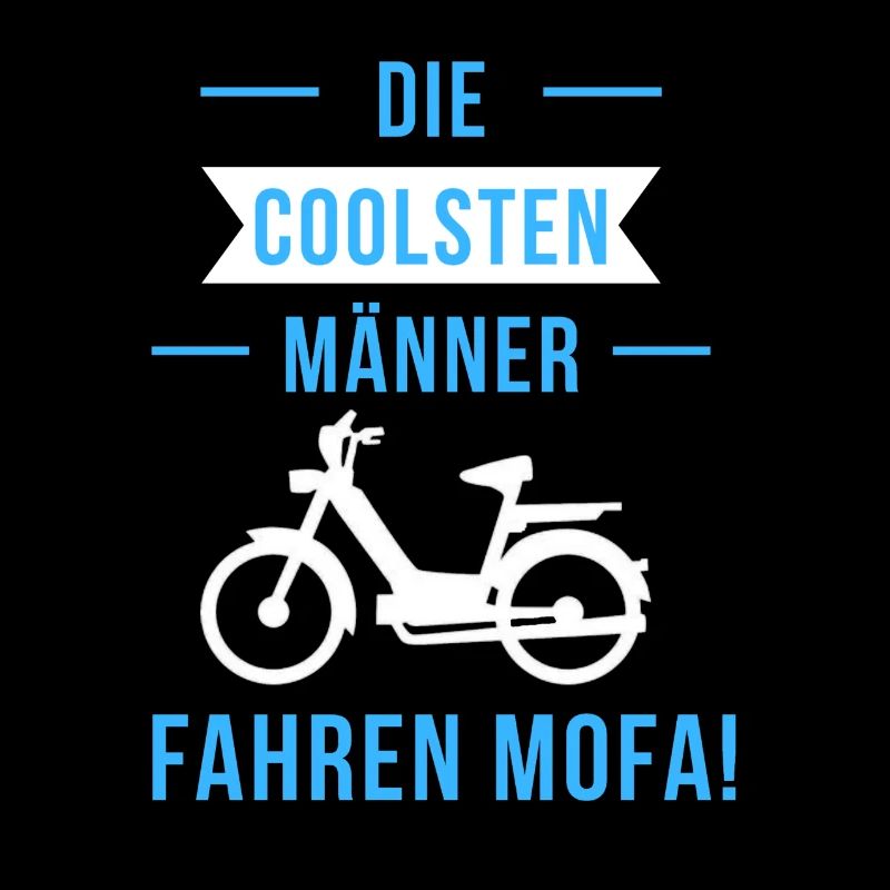 Die coolsten Männer fahren Mofa 80er oldtimer Mofa