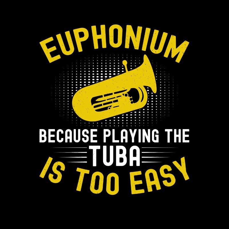 Deep brass marching baritone euphonium