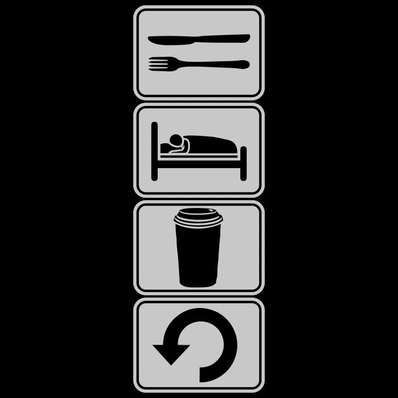 Repeat coffee every day Drinking coffee