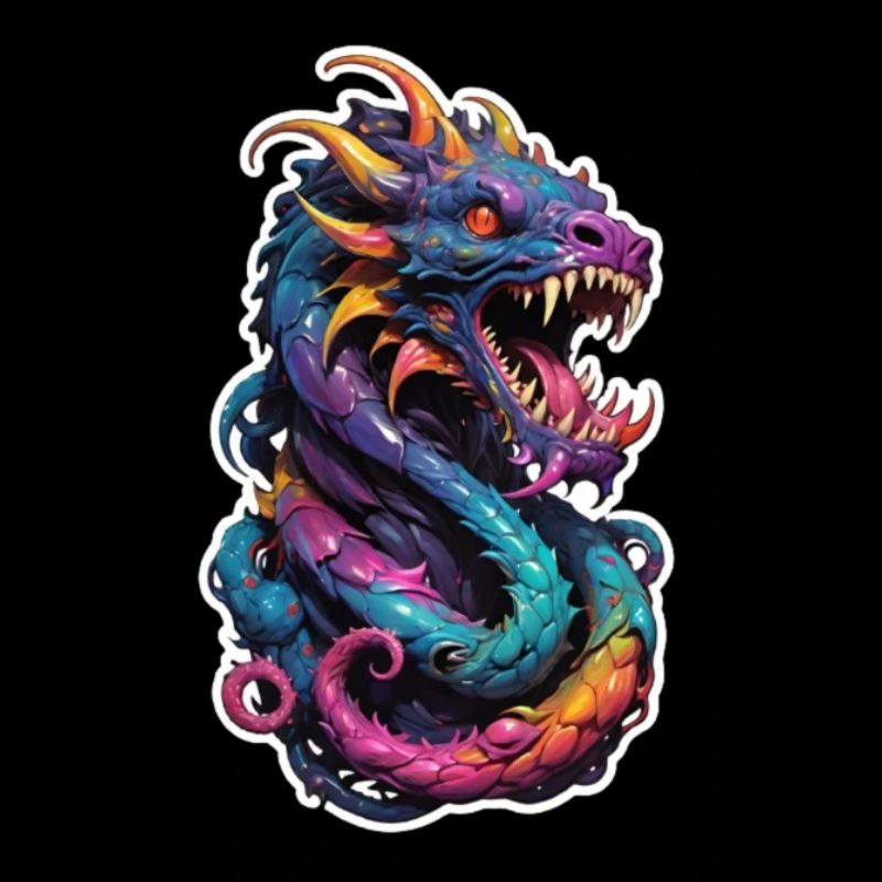 Regenbogen Drache