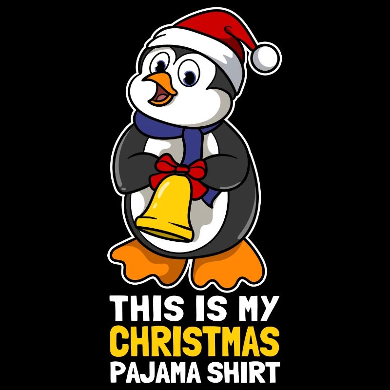 C’est ma chemise de pyjama de Noël Mignon Pingouin
