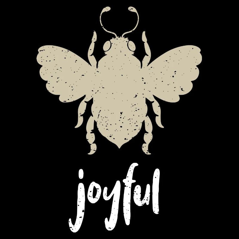Beige Bee Joyful Biene Be Joyful