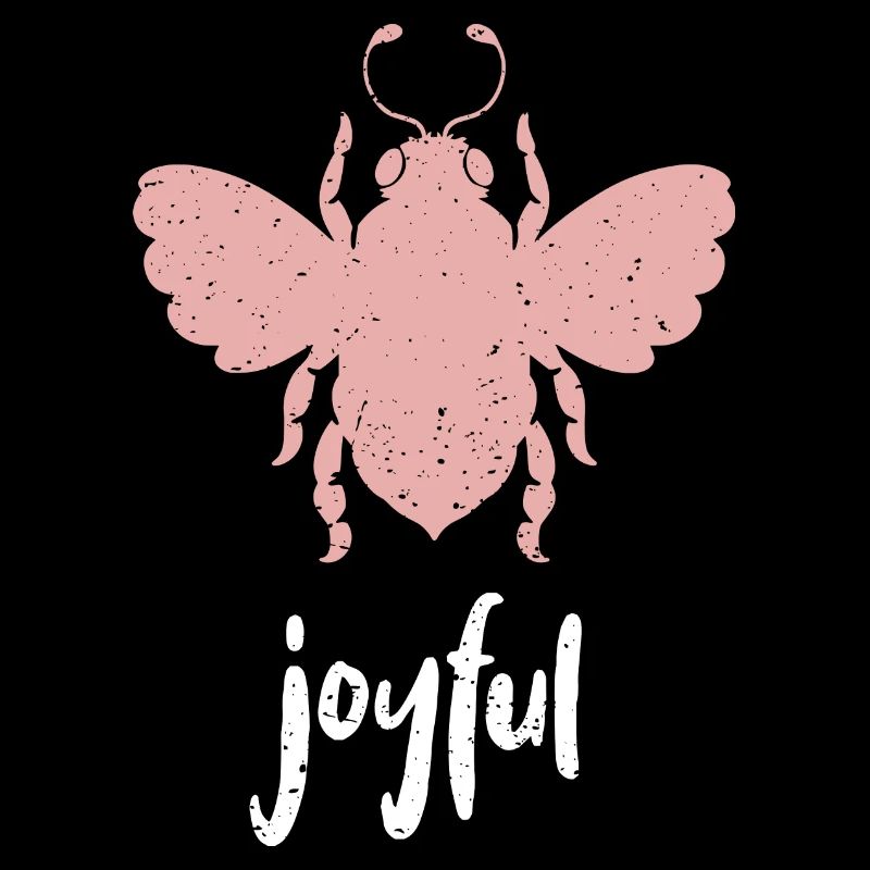 Abeille rose Abeille joyeuse Soyez joyeuse