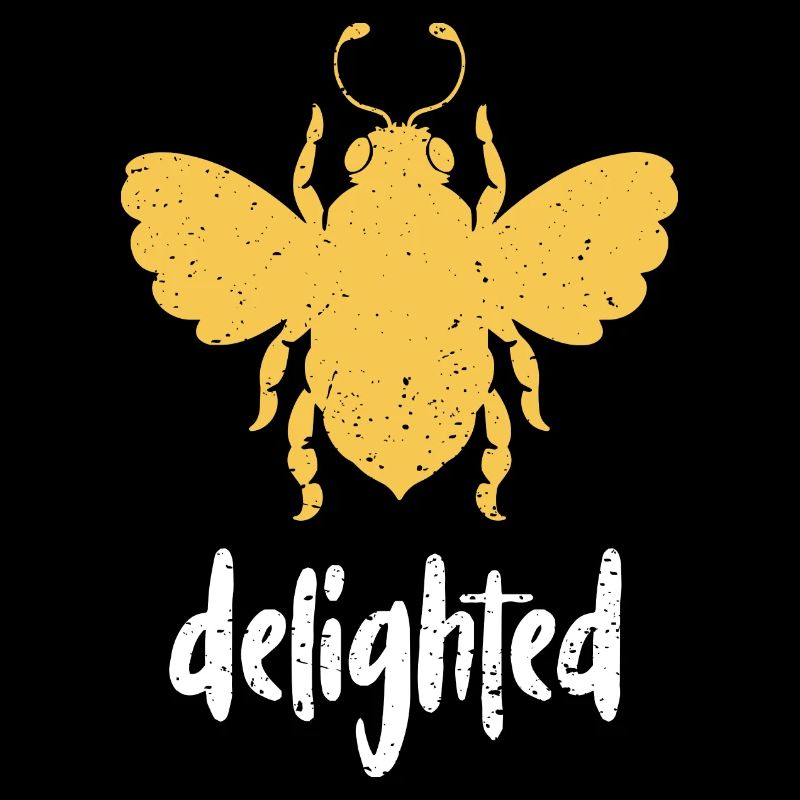 Yellow Bee Delighted Bee Be Delighted