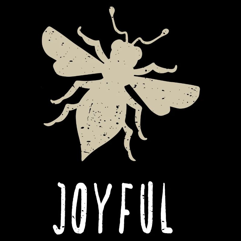 Beige Bee Joyful Biene Be Joyful