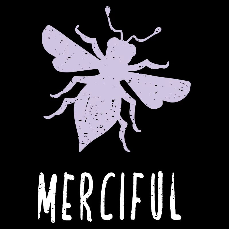 Purple Pastel Bee Merciful Bee Be Merciful
