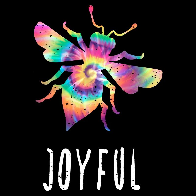 Tie Dye Bee Joyful Biene Be Joyful
