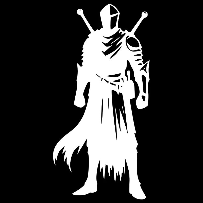 Chevalier guerrier avec épée et bouclier
