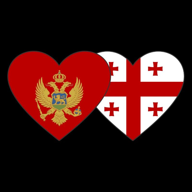 Monténégro Drapeau de la Géorgie