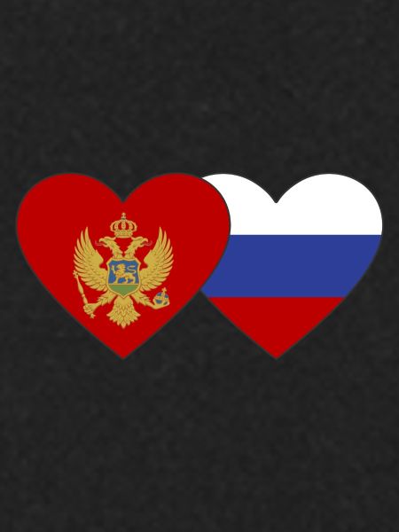 Montenegro Russia flag