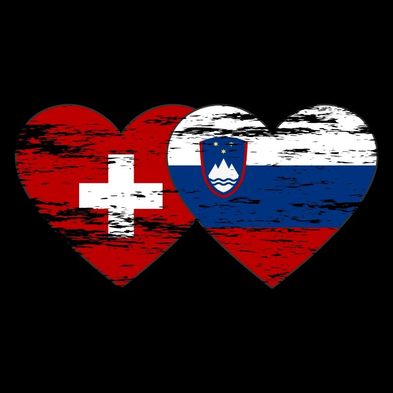 Suisse Slovénie drapeau utilisé