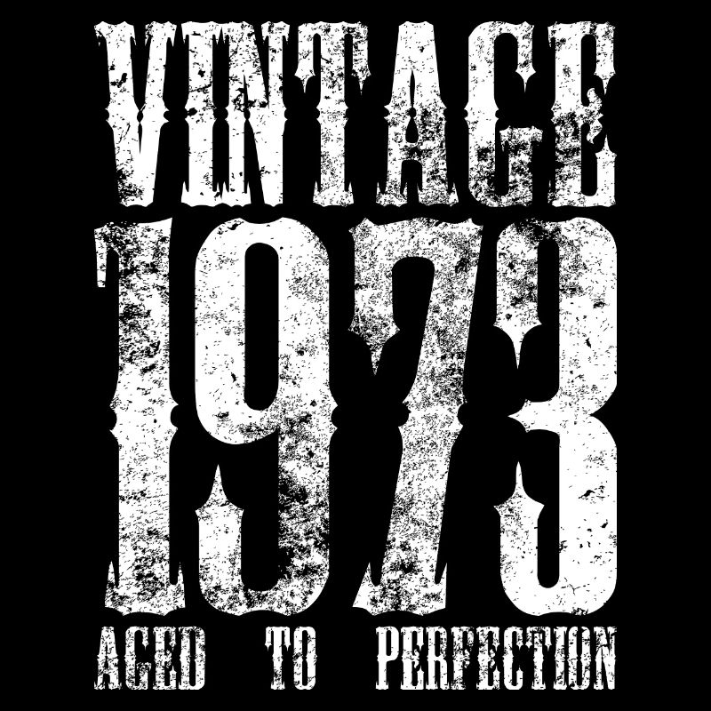 Typographie rétro vintage de 1973