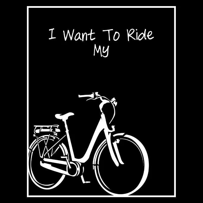 Fahrrad-Silhouette auf Schwarz