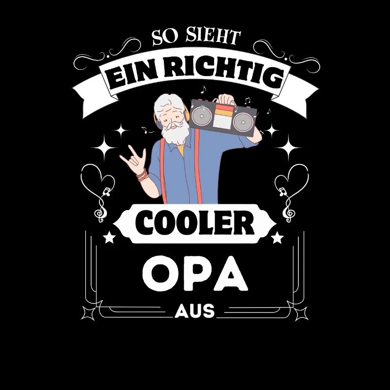 Spruch Shirt,So sieht ein richtig cooler Opa