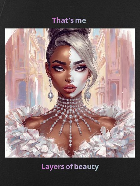 Glamour Split Portrait Crystals