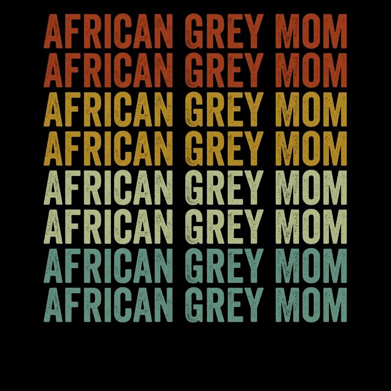 African Grey Mama Afrikanischer Graupapagei Papage