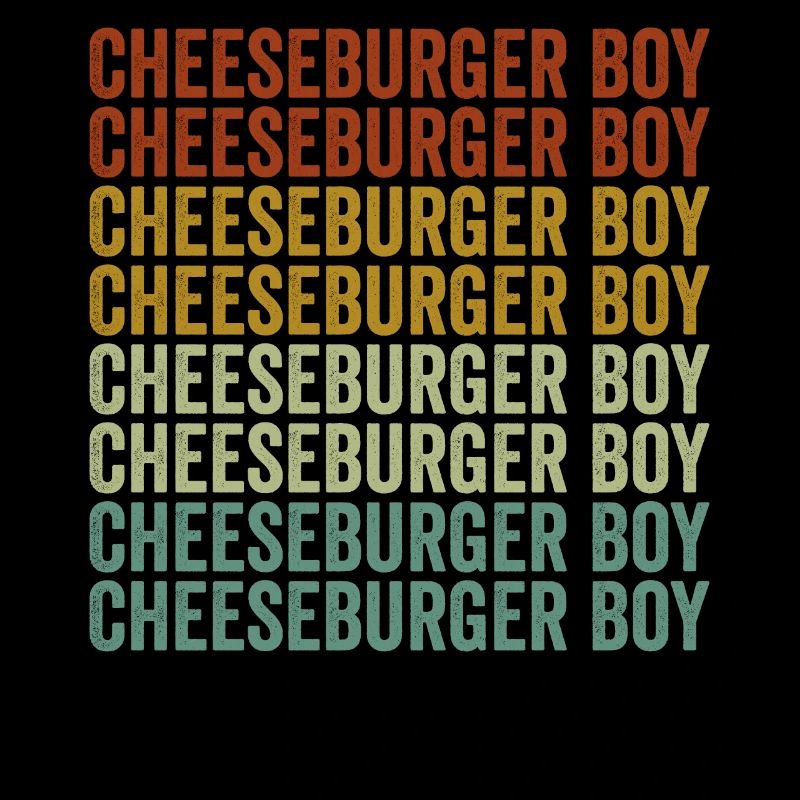 Cheeseburger Garçon Amateurs de burger Drôle de fromageb