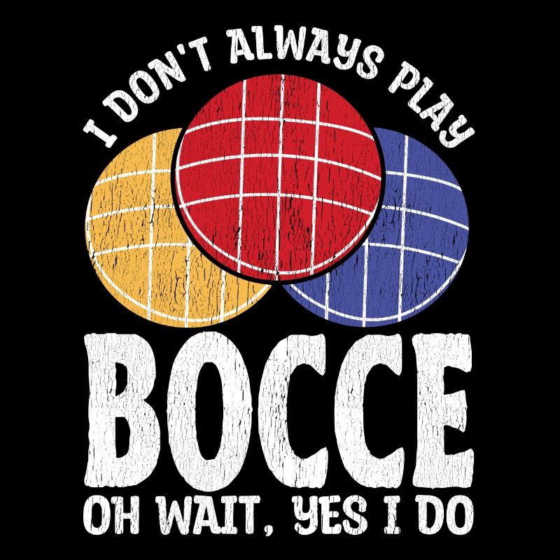 Funny bocce player
