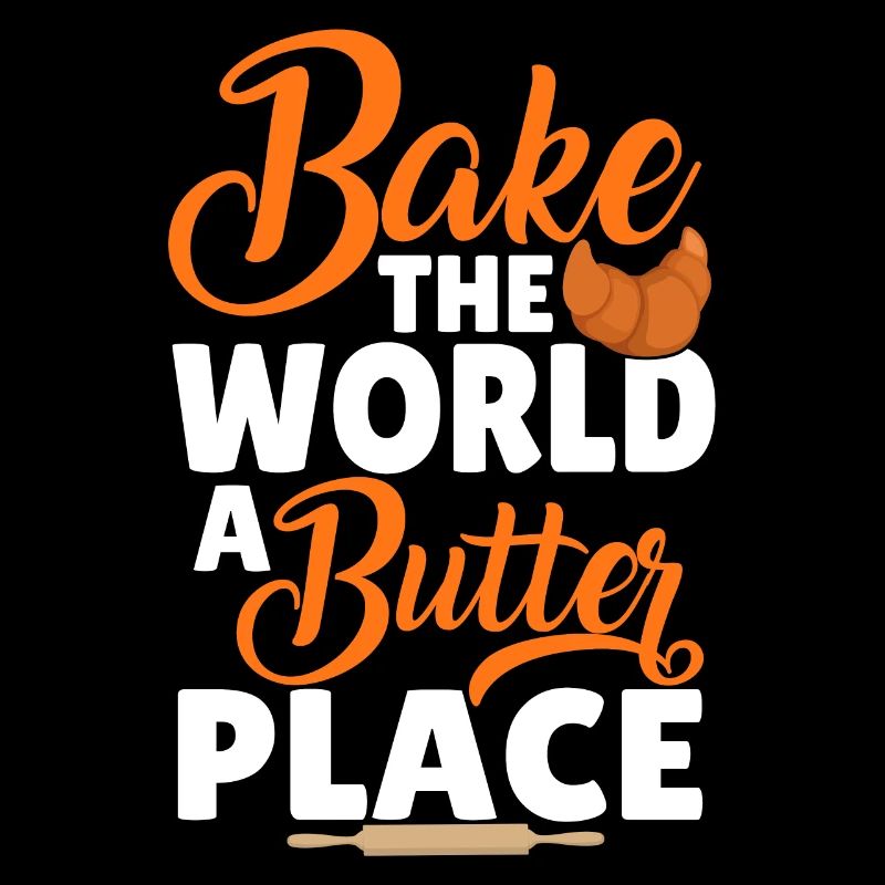 Funny bread baking baker