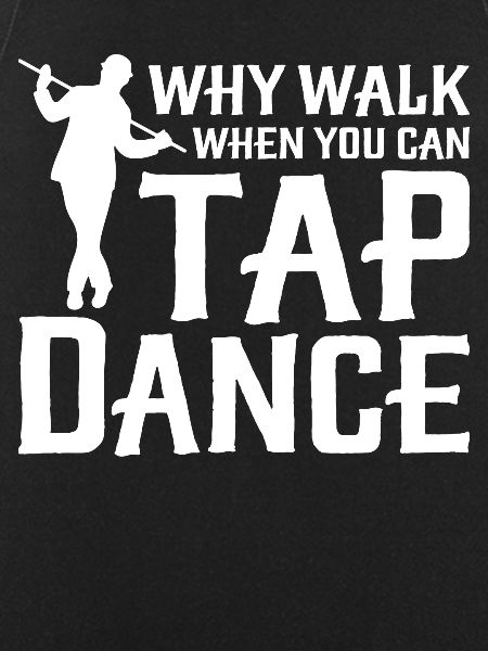 Funny dancing tap dancer