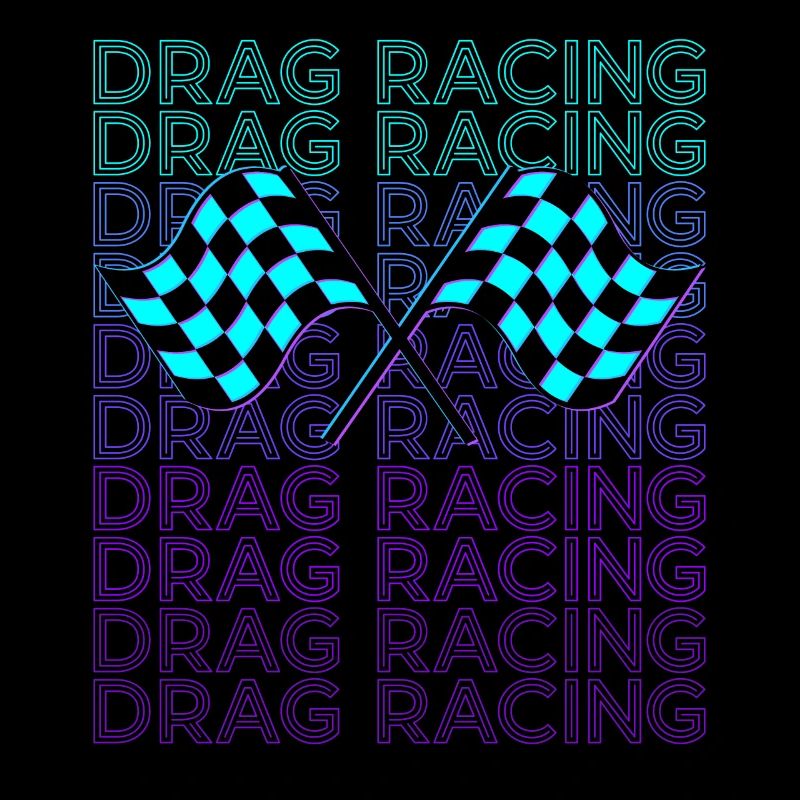 Course de dragsters Course de dragsters Racer Rétro