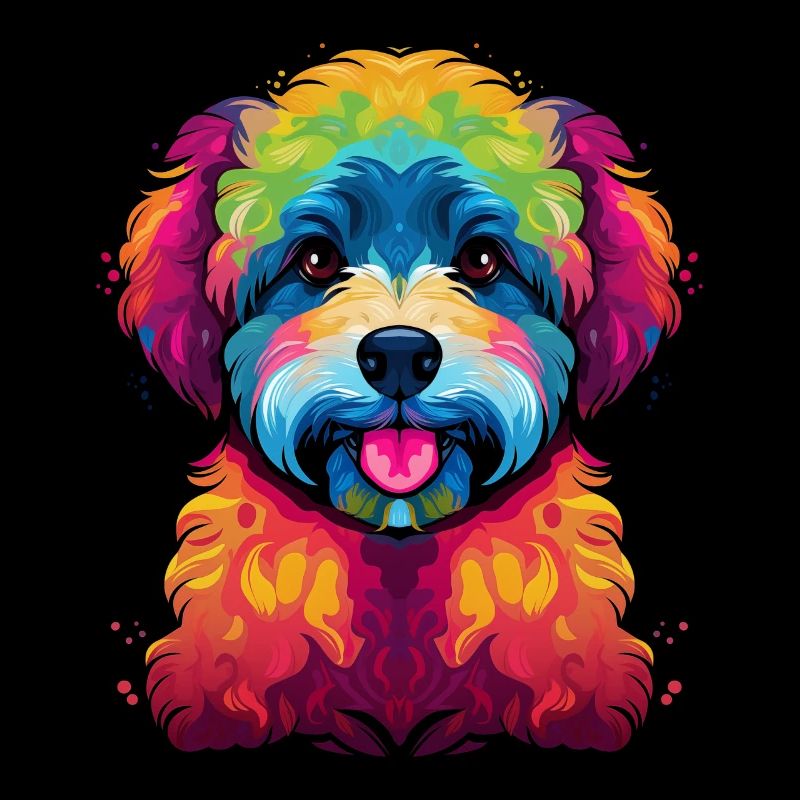 Bichon frisé Chien Pop Art