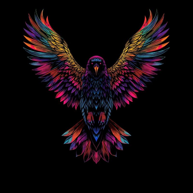 Krähe Rabe Vogel Pop Art