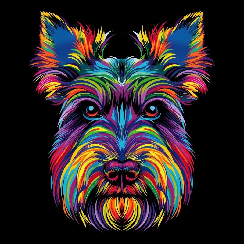 Scottish Terrier Hund Popart