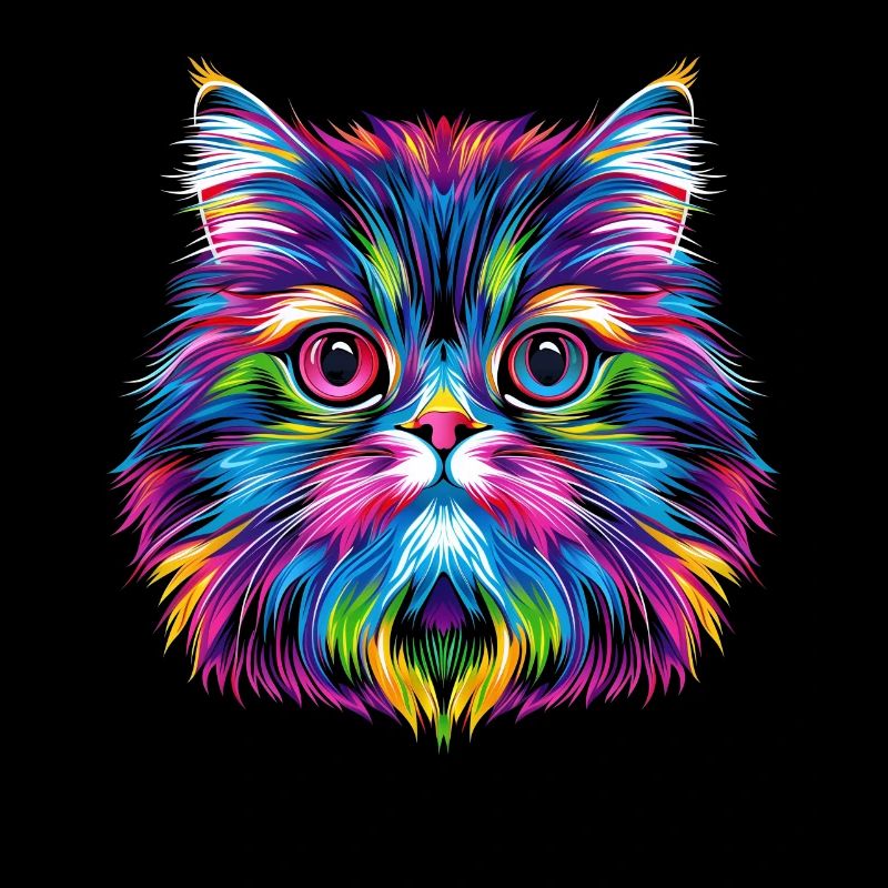 Chat persan Popart