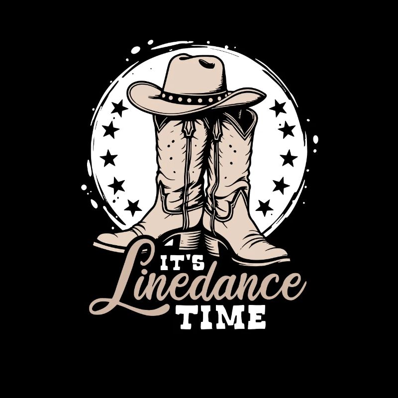 It's Linedance Time - Country Fan - Gift