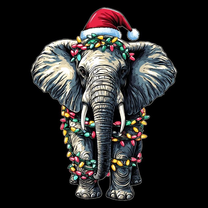 Chapeau de Noël éléphant Noël