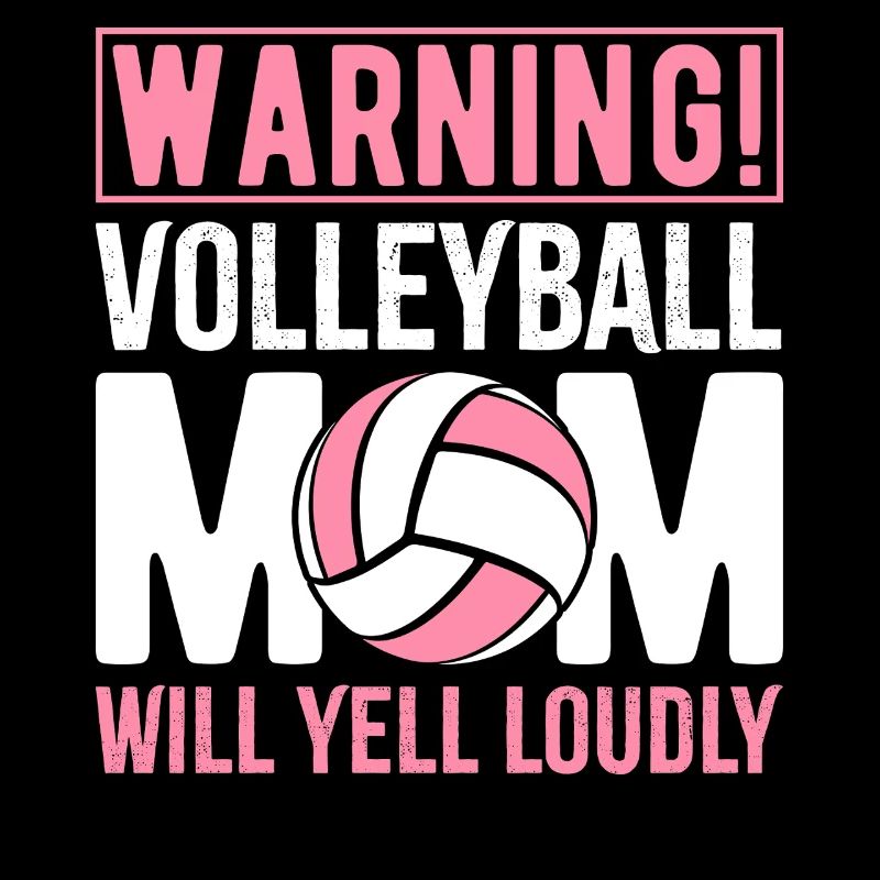 Warnung Volleyball Mom wird laut schreien