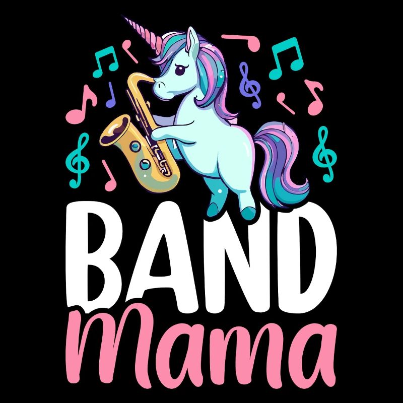 Band Mama Saxophone Mama Marching Band Graphique pour