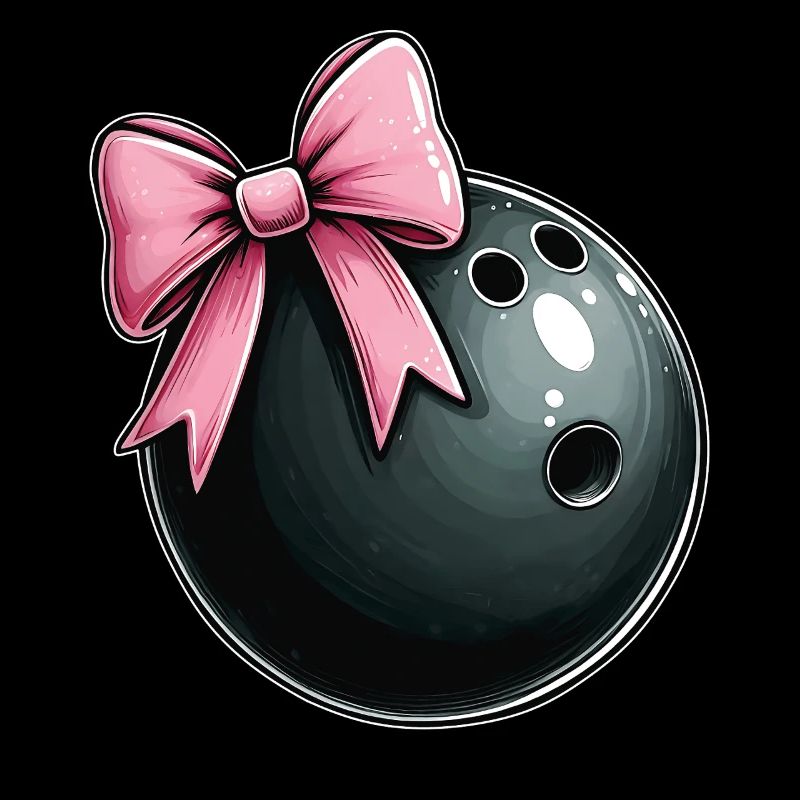 Coquette bowling bowling équipe Ruban rose