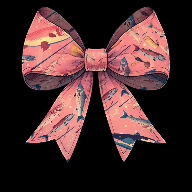 Coquette Bow Pêche Poisson Pêche Rose