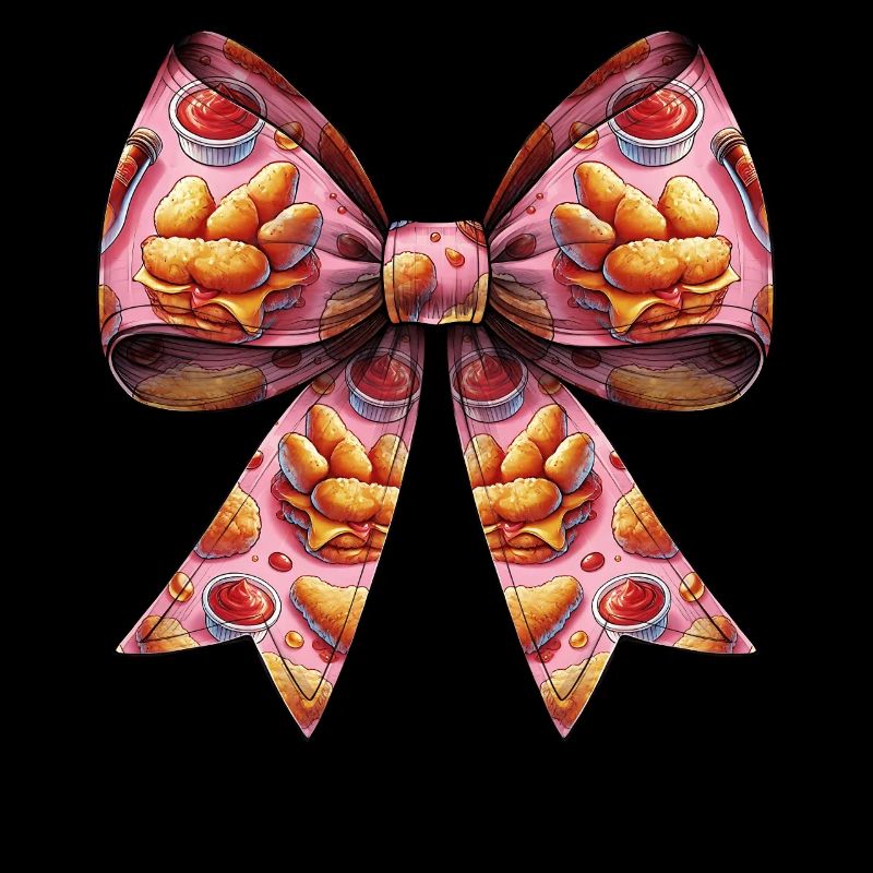 Coquette Bow Chicken Nugget Nugget Nug Pattern