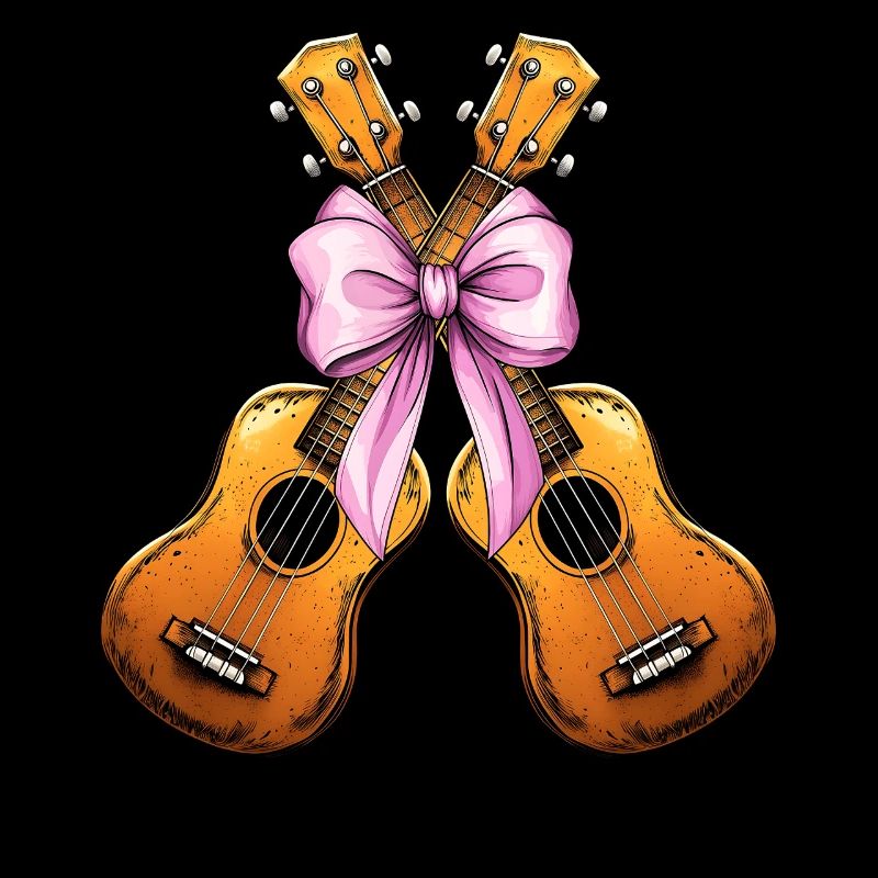Coquette Bogen Ukulele Gitarre Uke Mädchen Mama