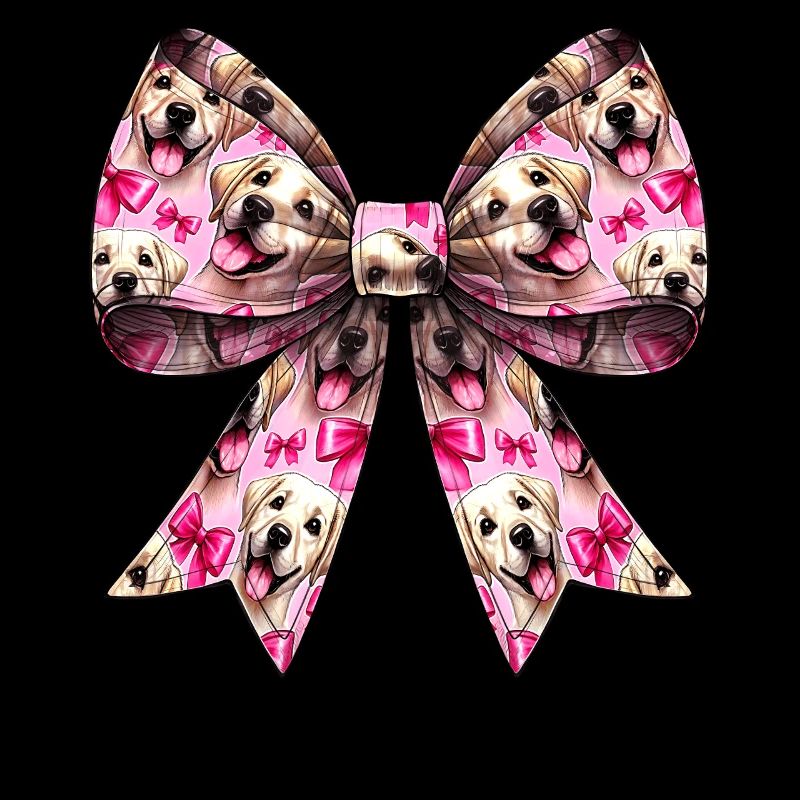 Coquette Schleife Labrador Hund Muster Mama