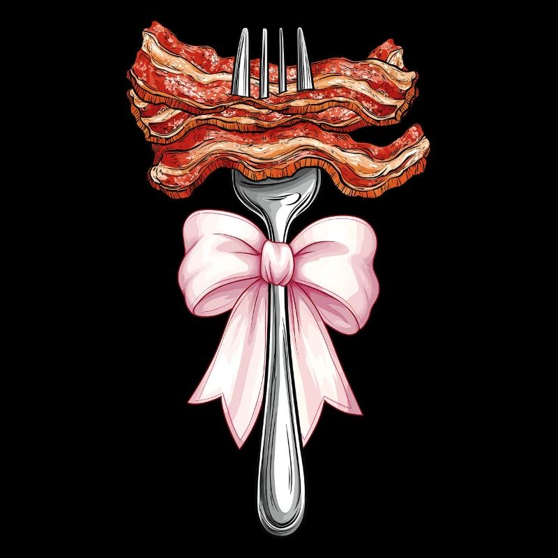 Coquette Bow Bacon Strips Schweinefleisch Mom