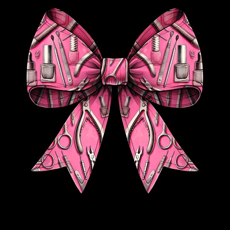 Coquette Bow Nail Tech Tools Esthéticienne
